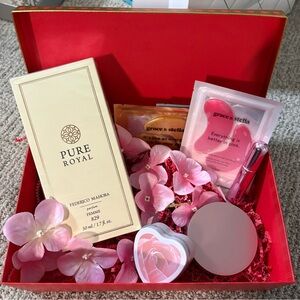 Valentine Gift Set with Pink Accents